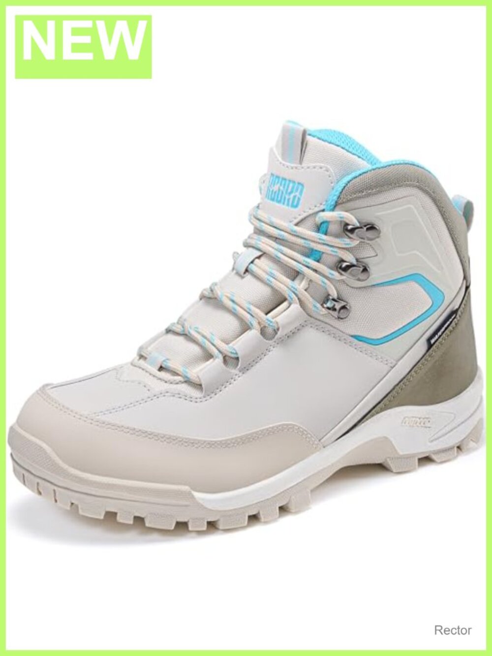 Women's Waterproof Hiking Boots, Lace-Up Ankle Boots with Arch Support